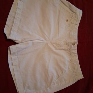 Dockers Women's White High-Waist Cotton Shorts